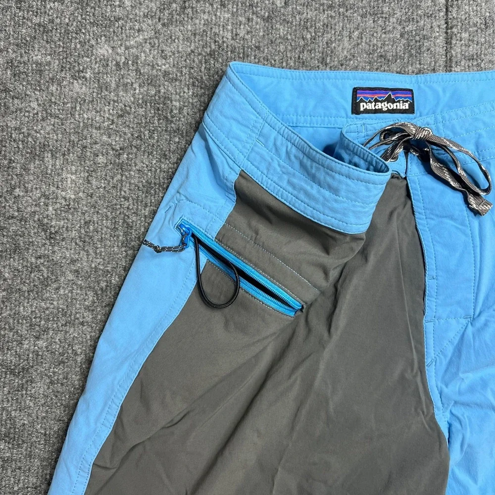 Patagonia Men's 36 Stretch Wavefarer Board Shorts‎ Swim Trunks Skipper Blue 21